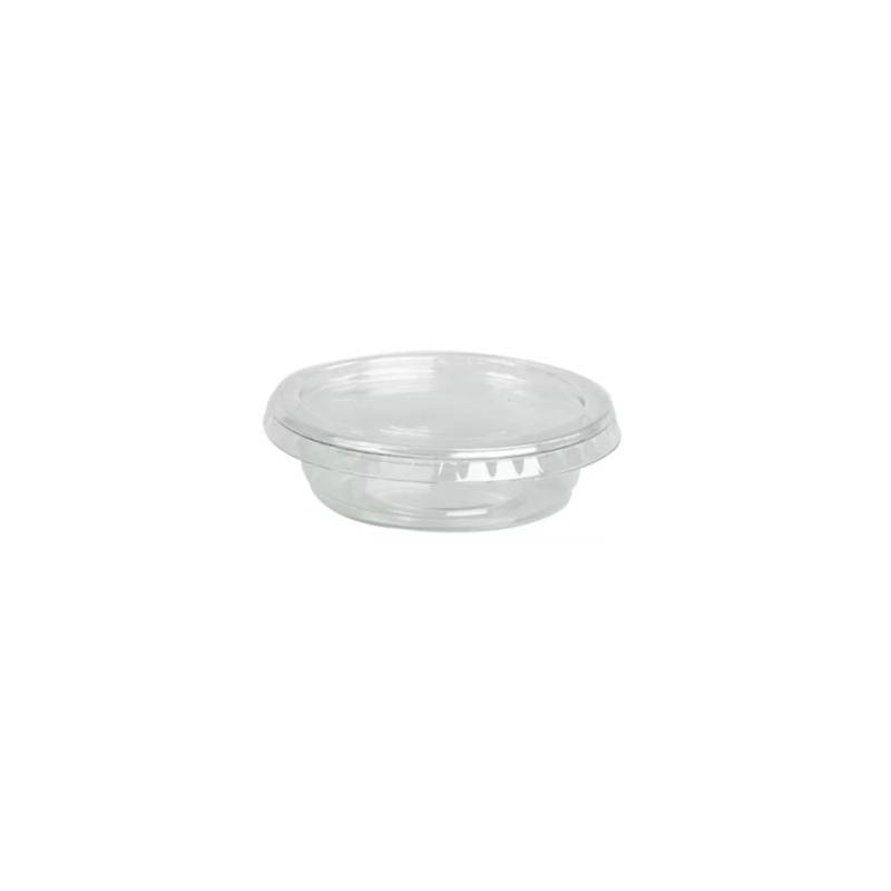 Transparent pet sauce cup 1.01 oz.