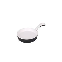 Siboney round black and white melamine frying pan 