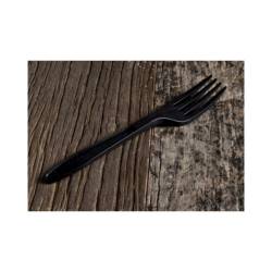 Black mater-bi fork 6.50 inch