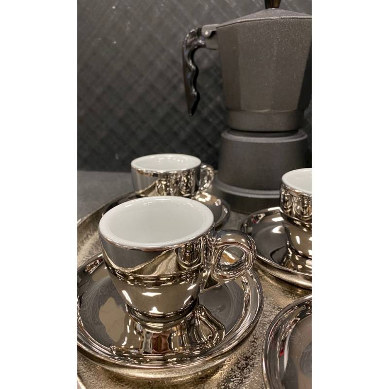 Set regalo caffetteria argento