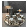 Silver coffee shop gift set