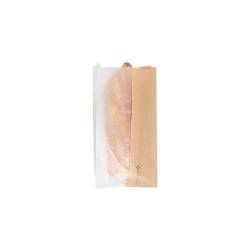 Kraft paper bag with side window 5.51x10.23 inch