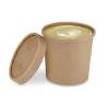 Bowlipack kraft cardboard soupe container 11.83 oz.