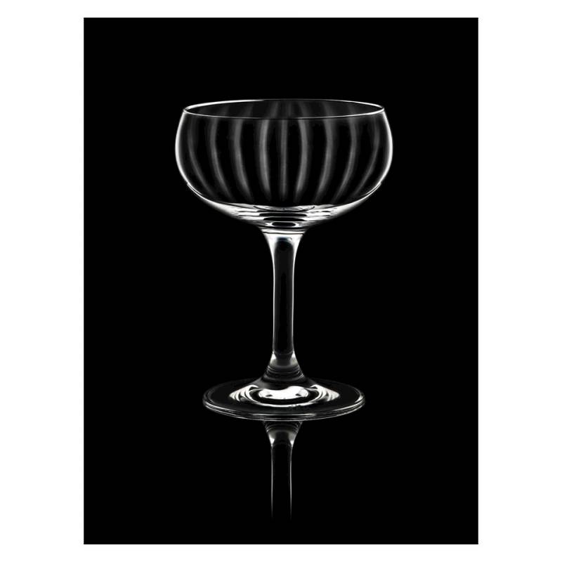 Rona Paris glass champagne saucer 8.79 oz.