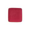 Piatto quadro Mediterraneo in ceramica rosso ciliegia cm 11,7