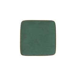 Grüner Mediterraneo Novità Home Teller aus Keramik, quadratisch, 11,7 cm
