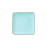 Mediterranean square tuchese ceramic plate 4.60 inch