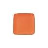 Mediterranean square jaffa orange ceramic plate 4.60 inch