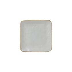 Mediterraneo Novità Home quadratischer Teller aus Schlammkeramik cm 11,7