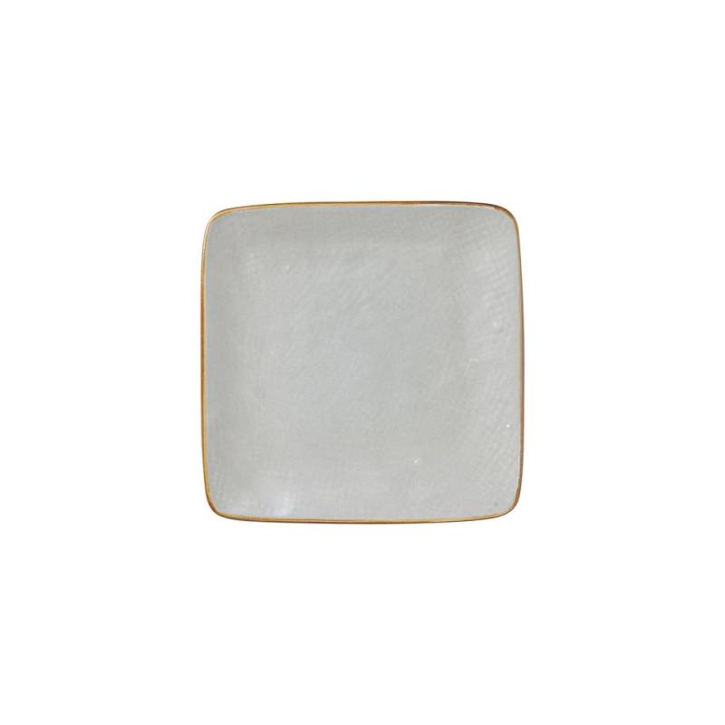 Mediterraneo Novità Home quadratischer Teller aus Schlammkeramik cm 11,7
