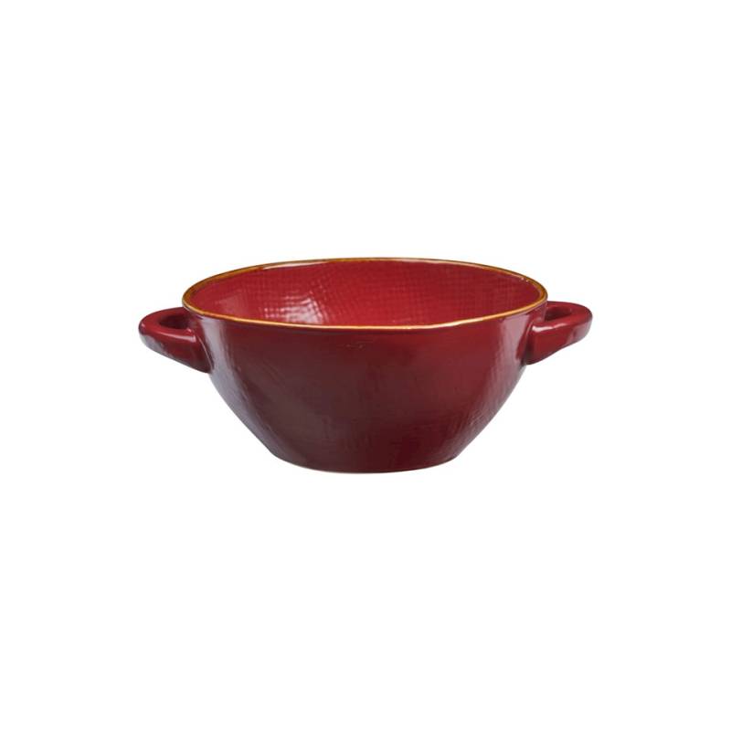 Mediterraneo Novità Home cherry red ceramic soup and rice bowl 5.90 inch