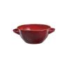 Mediterranean cherry red ceramic soup and rice bowl 5.90 inch