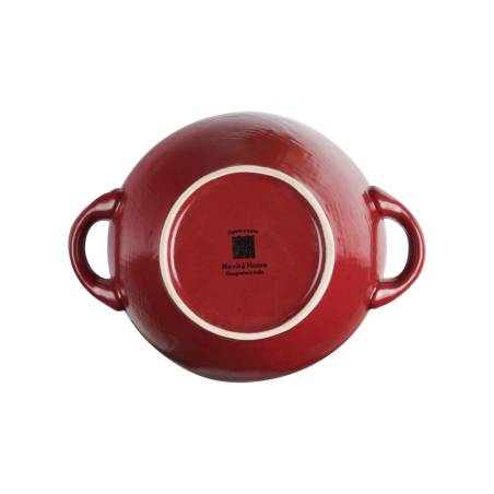 Mediterraneo Novità Home cherry red ceramic soup and rice bowl 5.90 inch
