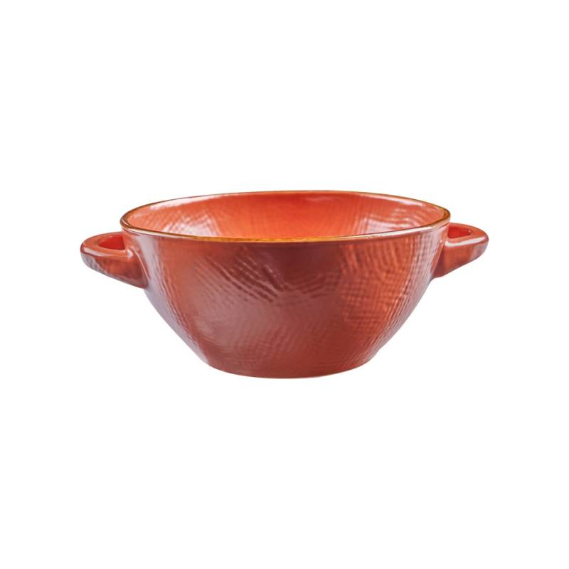 Coppetta riso e zuppa Mediterraneo in ceramica arancione jaffa cm 15