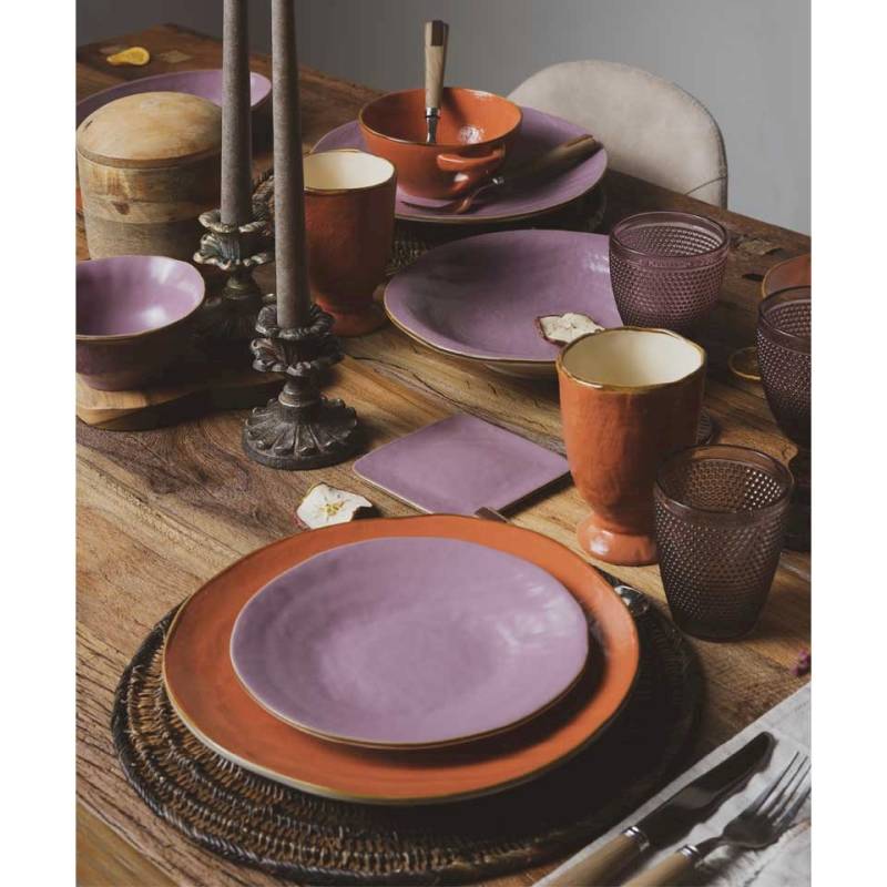 Coppetta riso e zuppa Mediterraneo in ceramica arancione jaffa cm 15