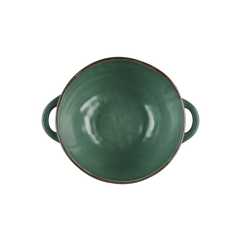 Coppetta riso e zuppa Mediterraneo in ceramica verde cm 15