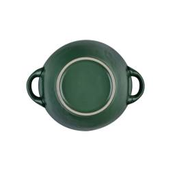 Coppetta riso e zuppa Mediterraneo in ceramica verde cm 15