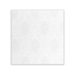 Bio Damasco compostable napkin made of white bamboo viscose and cellulose 18.90x18.90 inch