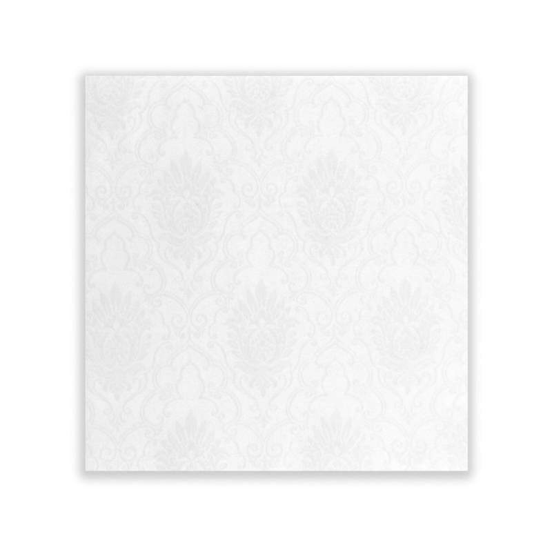 Bio Damasco compostable napkin made of white bamboo viscose and cellulose 18.90x18.90 inch