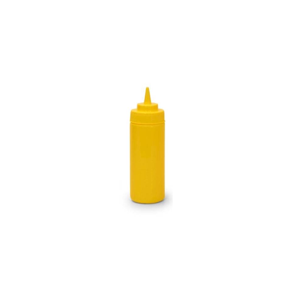 Yellow ldpe polyethylene squeeze bottle 8.45 oz.