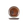 Piatto piano Terra in porcellana rustic copper cm 19