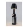 One Light rechargeable black led lamp shade