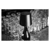 One Light rechargeable black led lamp shade