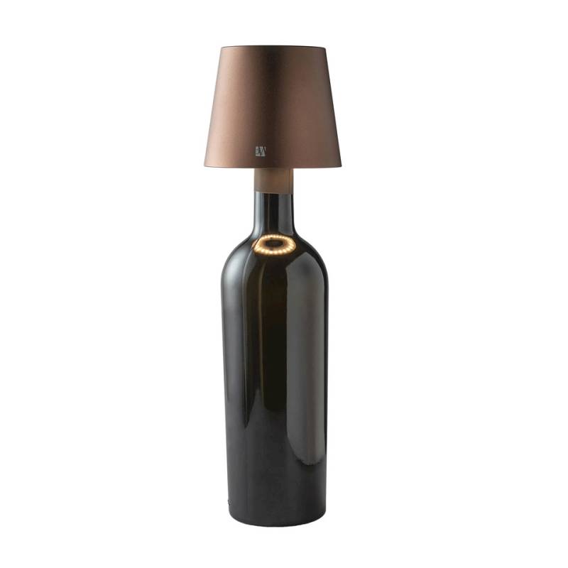 Lampada a led paralume One Light ricaricabile bronzo