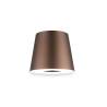 One Light rechargeable led lamp shade bronze