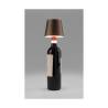 One Light rechargeable led lamp shade bronze