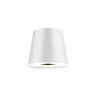 One Light rechargeable led lamp shade white