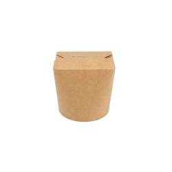 Kraft paper wok container 3.54x3.54x3.93 inch