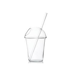 100% Chef Milk Shake borosilicate glass tumbler 11.16 oz.