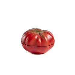 100% Chef Tomato red resin cup with lid 6.08 oz.