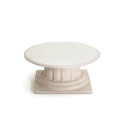 100% Chef Ceasar Palace ivory stoneware column plate 6.69x3.46 inch
