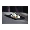 100% Chef Roman XL black marble dish 10.63x5.12 inch