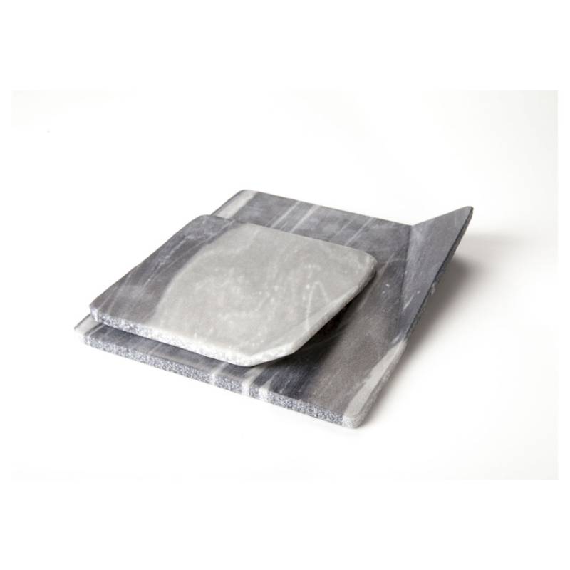 100% Chef Corner XL grey marble dish 5.12 inch