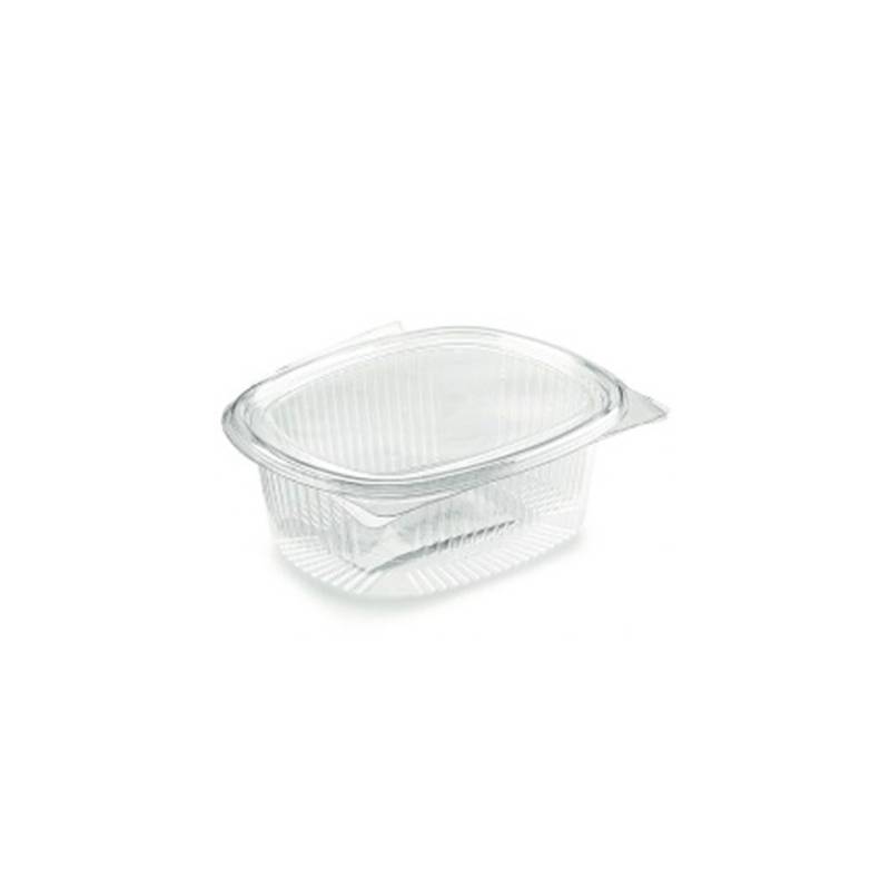 Transparent PET disposable oval food container lt 1