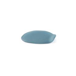 100% Chef Cadaques XS blue frosted glass plate 5.51x3.94 inch