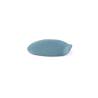 100% Chef Cadaques XS blue frosted glass plate 5.51x3.94 inch