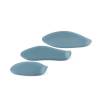 100% Chef Cadaques XS blue frosted glass plate 5.51x3.94 inch