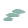 100% Chef Cadaques XL green frosted glass plate 8.66x5.51 inch