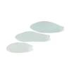 100% Chef Cadaques XXL white frosted glass plate 9.84x7.87 inch