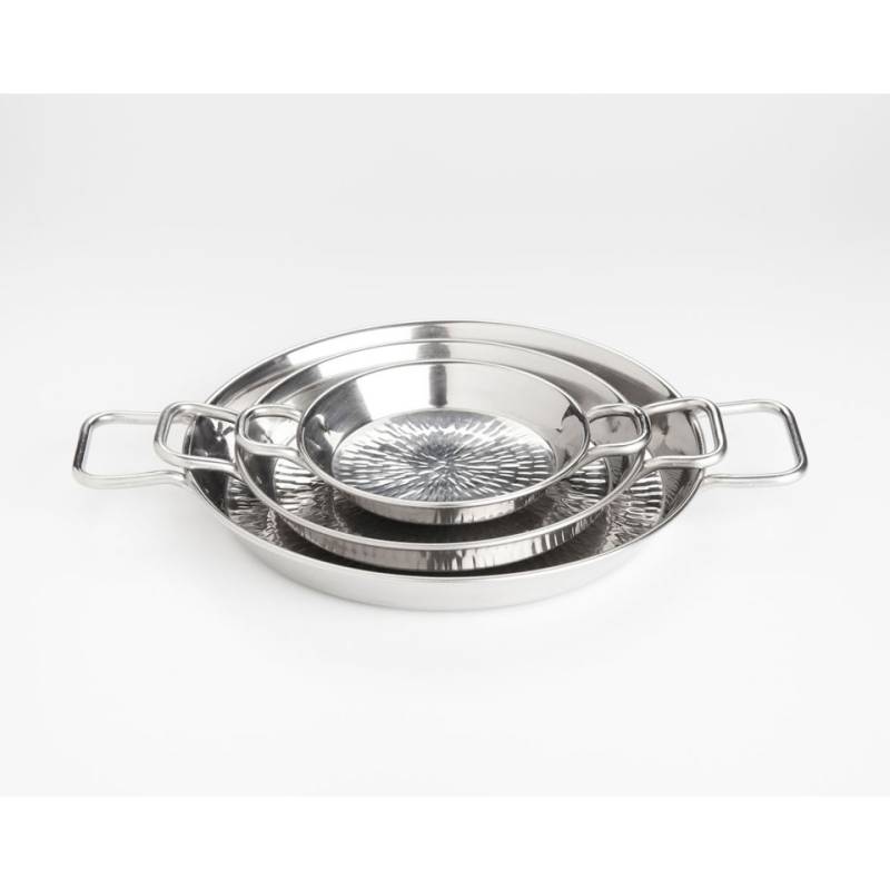 100% Chef stainless steel M mini paella pan 5.51 inch