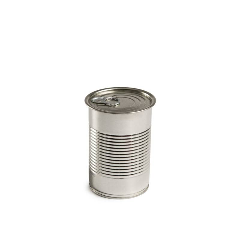 100% Chef Popeye disposable tin can cup with lid 13.52 oz.