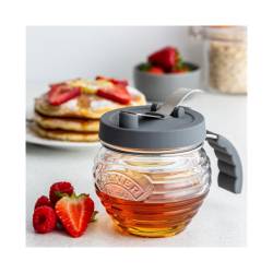 Kilner glass and silicone honey and syrup dispenser 13.52 oz.