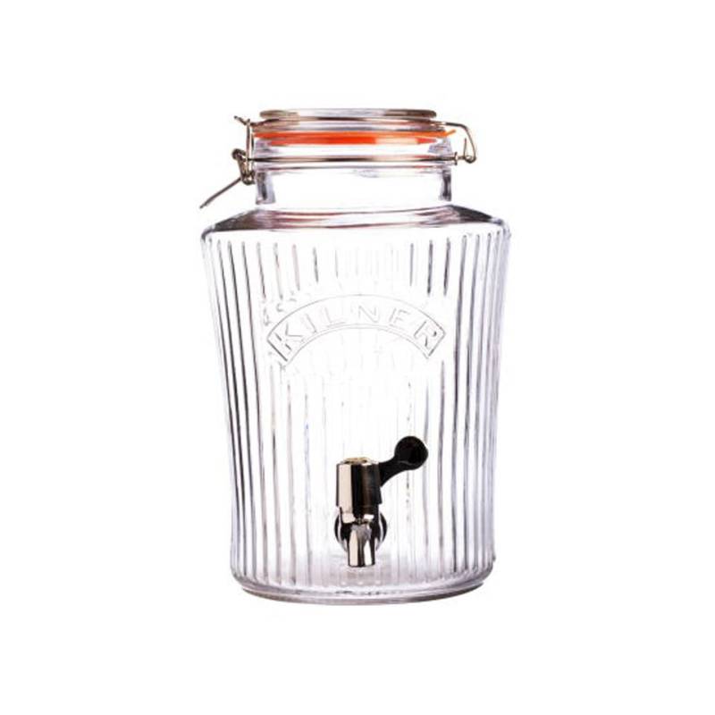 Dispenser drink vintage con rubinetto Kilner in vetro lt 5