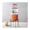 Kilner glass double drink dispenser with stand and faucet lt 2.1-3.1