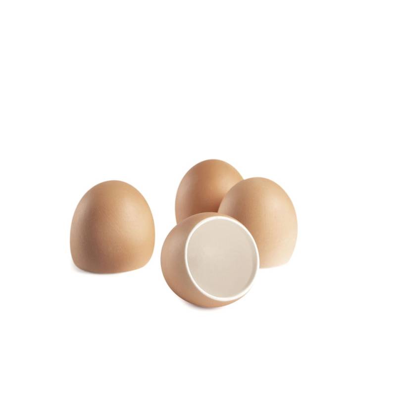 100% Chef dark pink porcelain egg cup 1.18 oz.