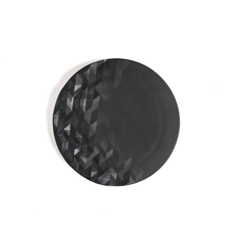 Cubic XS 100% Chef black porcelain plate 20 cm